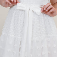 Billie Puff Sleeve Textured Midi Dress