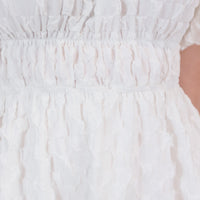 Kennedy Waffle Texture White Dress