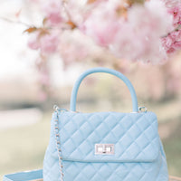 Claire Top Handle Crossbody Blue
