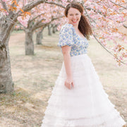Coco White Pearl Skirt