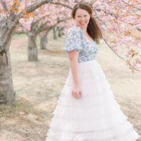 Coco White Pearl Skirt