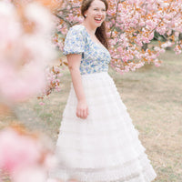 Coco White Pearl Skirt
