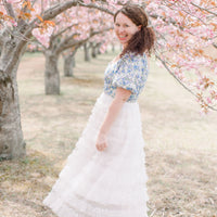 Coco White Pearl Skirt