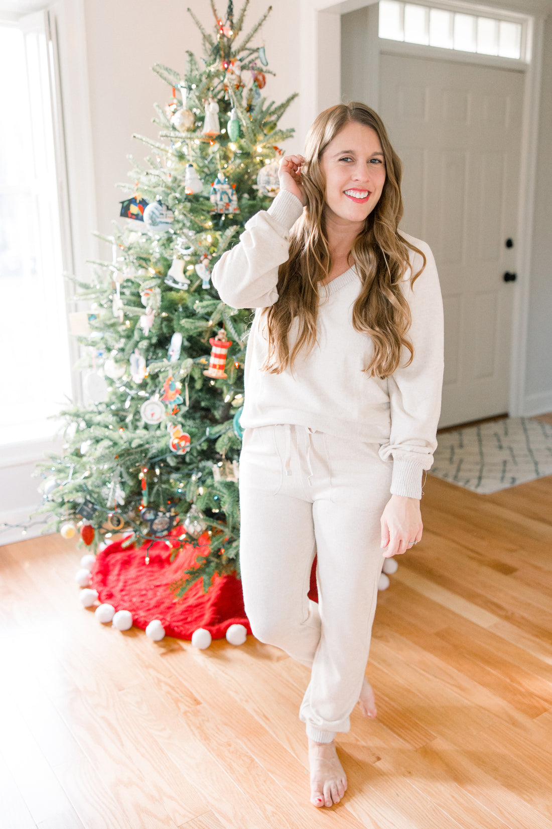 Mabel Knit Lounge Set Oatmeal