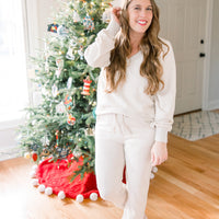 Mabel Knit Lounge Set Oatmeal