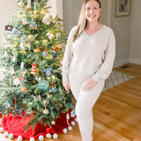 Mabel Knit Lounge Set Oatmeal