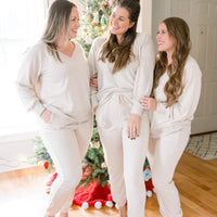 Mabel Knit Lounge Set Oatmeal