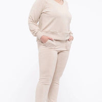 Mabel Knit Lounge Set Oatmeal