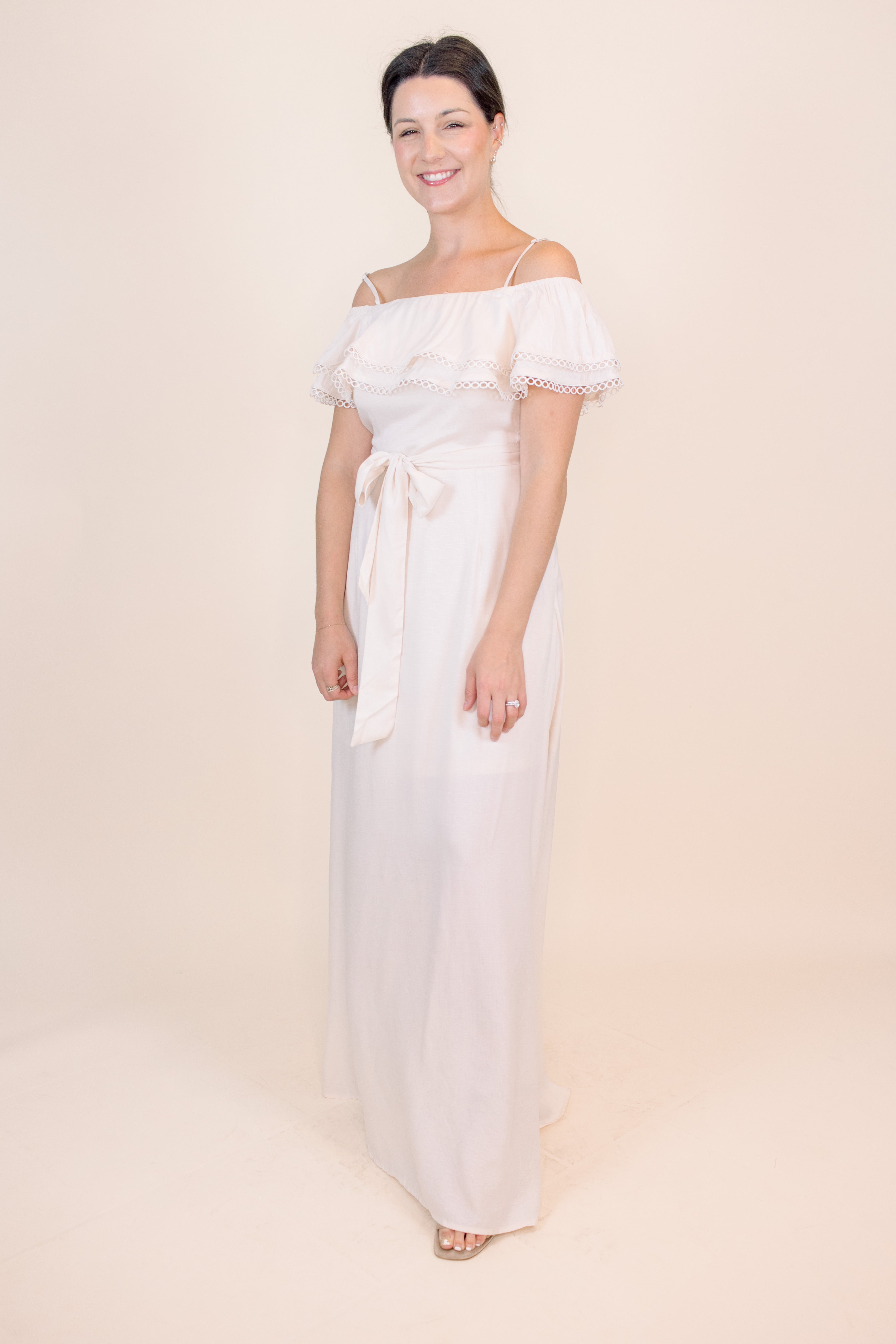 Meadows Maxi Dress Cream Love, Odette Meadows Maxi Dress Cream Love, Odette