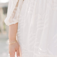 Flora Embroidered Smocked Midi Dress