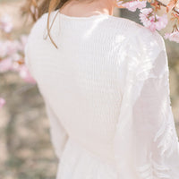 Flora Embroidered Smocked Midi Dress