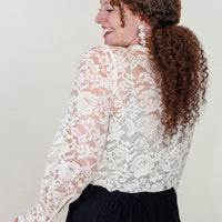 Mira Cream Lace Top