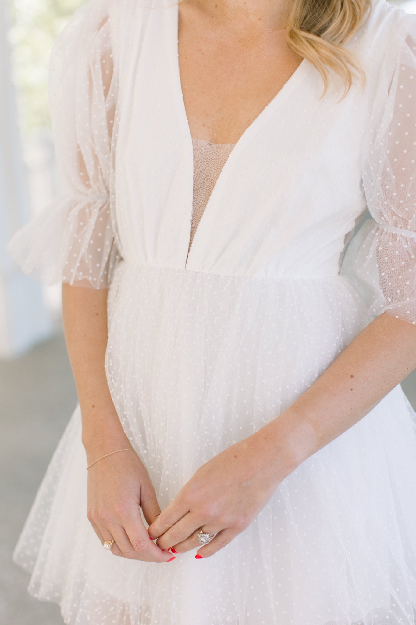 Grace White Swiss Dot Tulle Dress Love, Odette Grace White Swiss Dot Tulle Dress Love, Odette