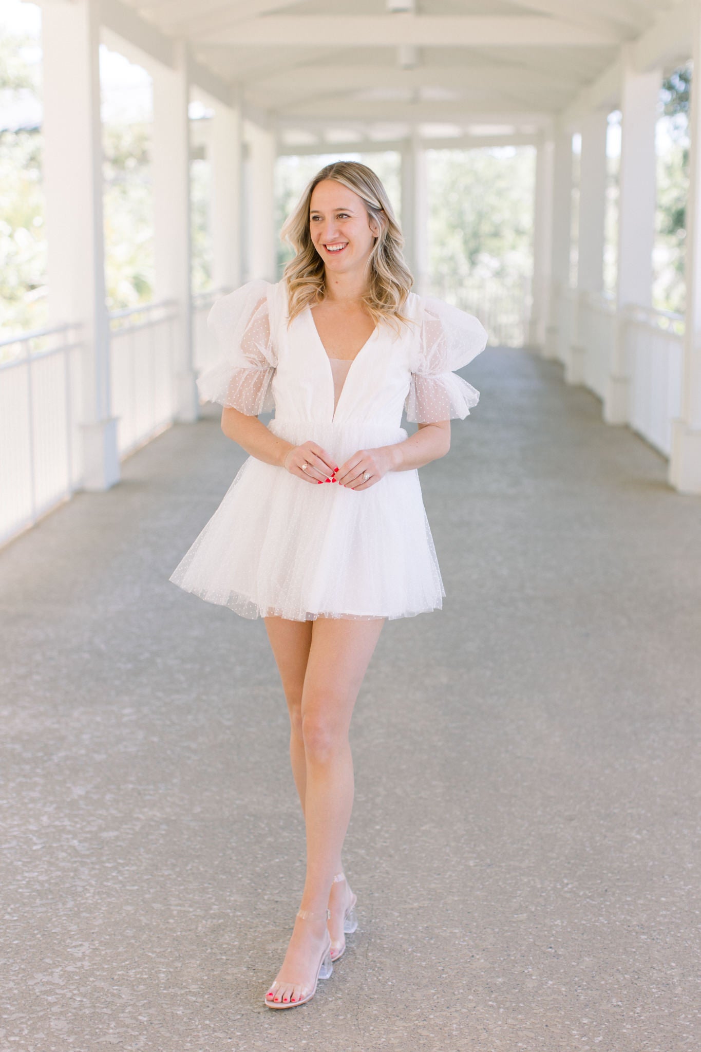 Grace White Swiss Dot Tulle Dress Love, Odette Grace White Swiss Dot Tulle Dress Love, Odette