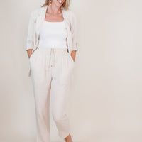 Southampton Natural Linen Pants