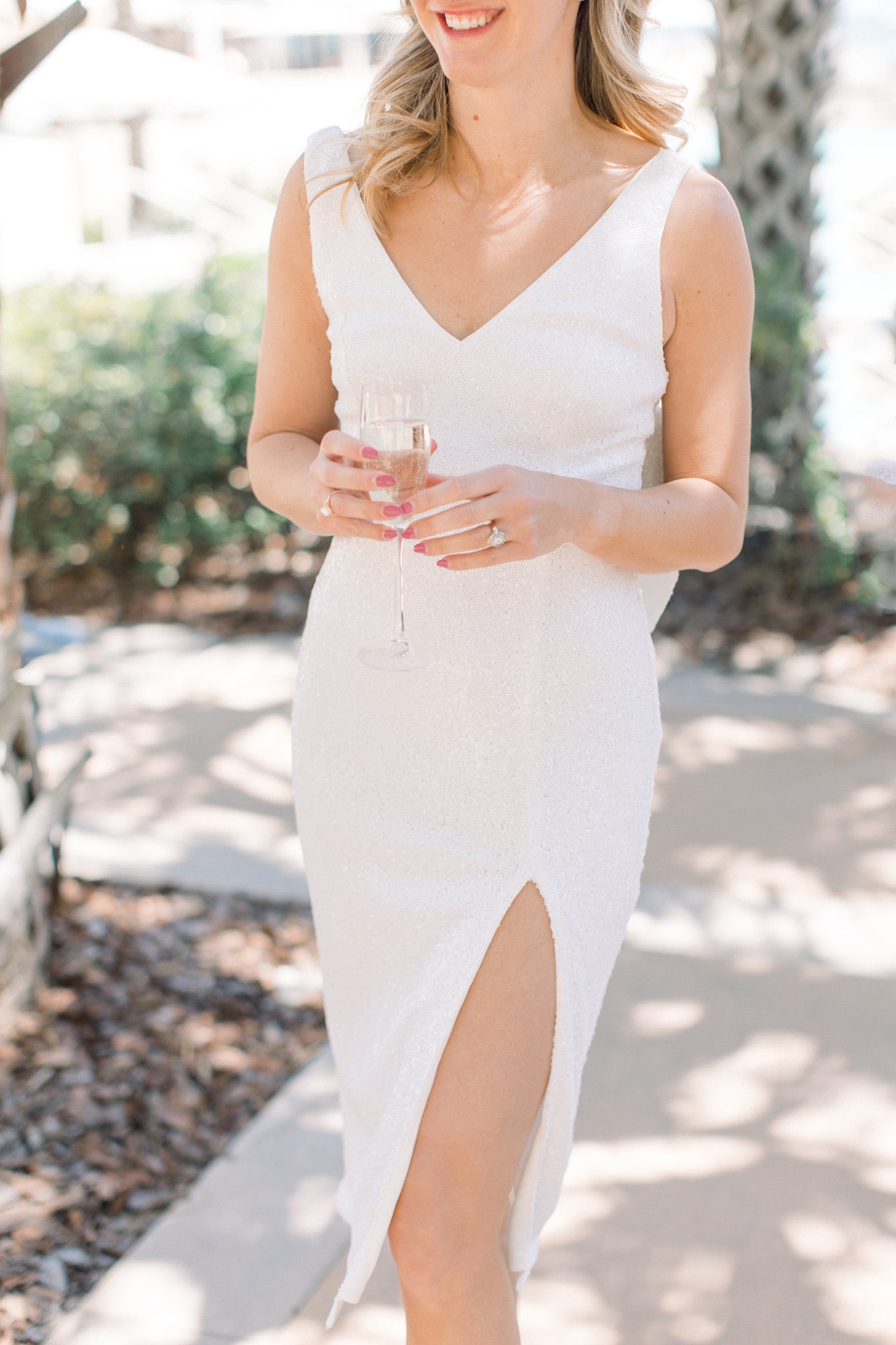 open lace back dress Vera White Sequin Bow Dress – Love, Odette