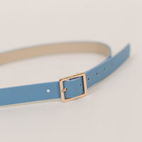 Blue Belt with Gold Buckle