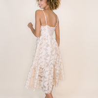 Adeline Cream Textured Dress