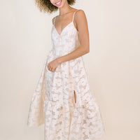 Adeline Cream Textured Dress