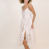 Adeline Cream Textured Dress