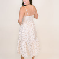 Adeline Cream Textured Dress