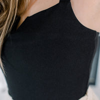 Alexis Ribbed V-Cut Bodysuit