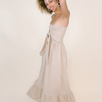 Amelia Bow Maxi in Khaki