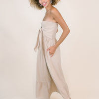 Amelia Bow Maxi in Khaki