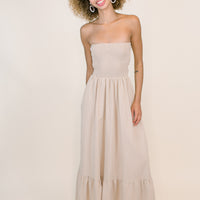 Amelia Bow Maxi in Khaki