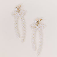 Annabelle Ivory Bow Earrings