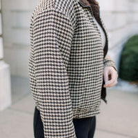 Bray Houndstooth Bomber Jacket