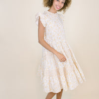 Buttercup Flutter Sleeve Dress