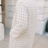 Cambridge Houndstooth Long Coat