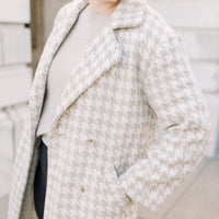 Cambridge Houndstooth Long Coat