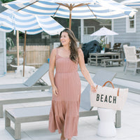 Cami Textured Maxi in Almond