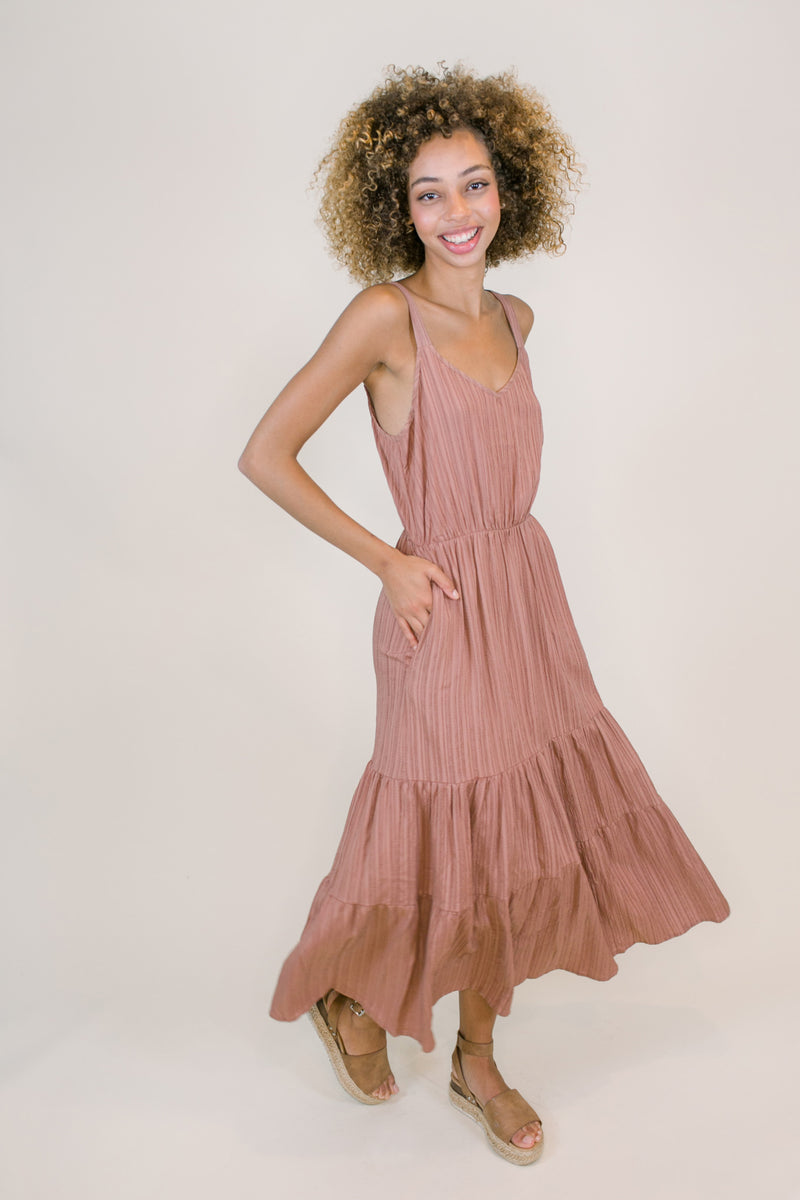 Cami Textured Maxi in Almond  Love, Odette