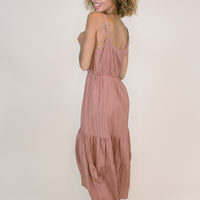 Cami Textured Maxi in Almond