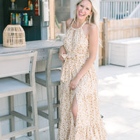 Celine Halter Maxi Dress