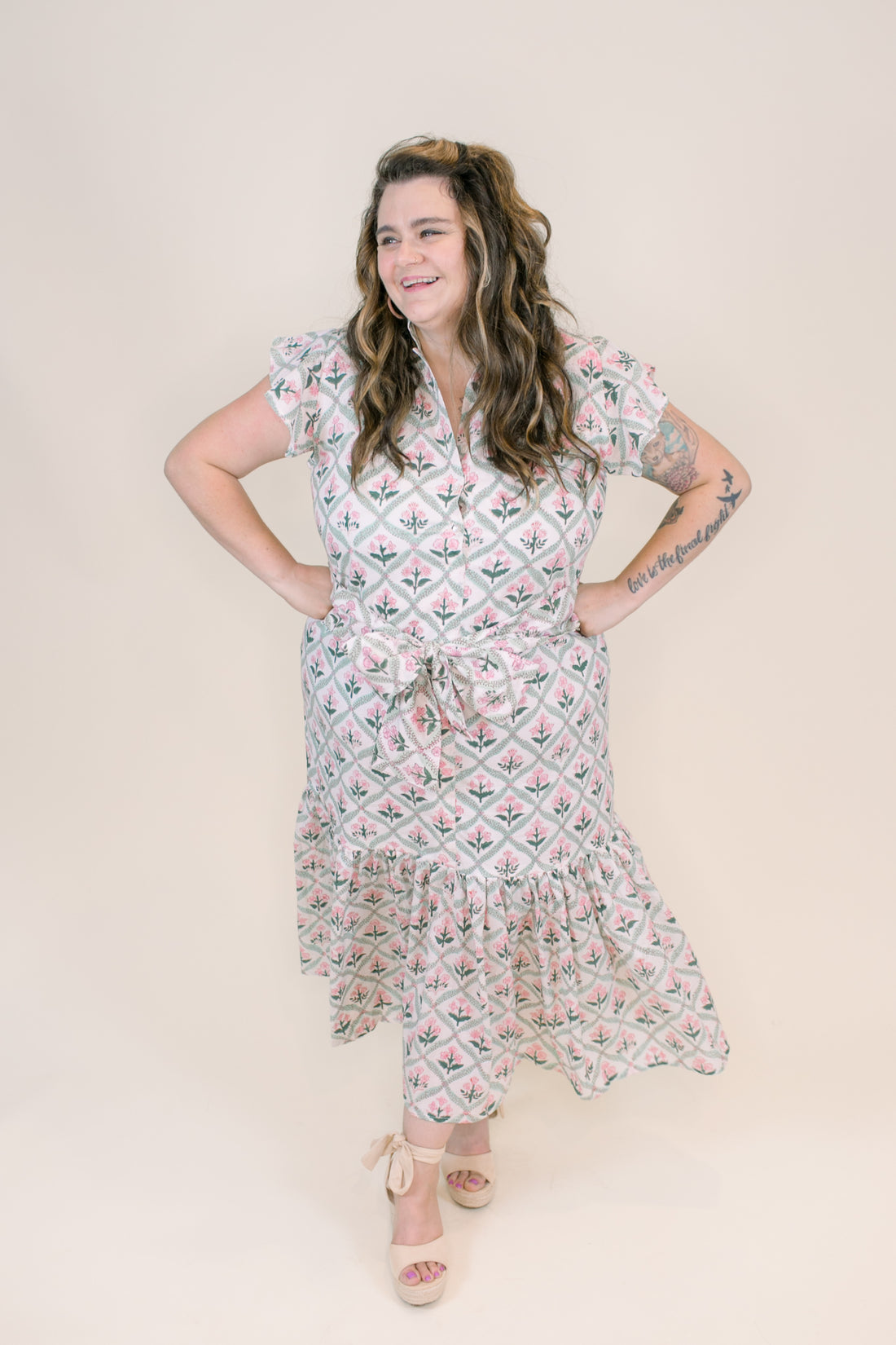 Charleston Block Print Dress