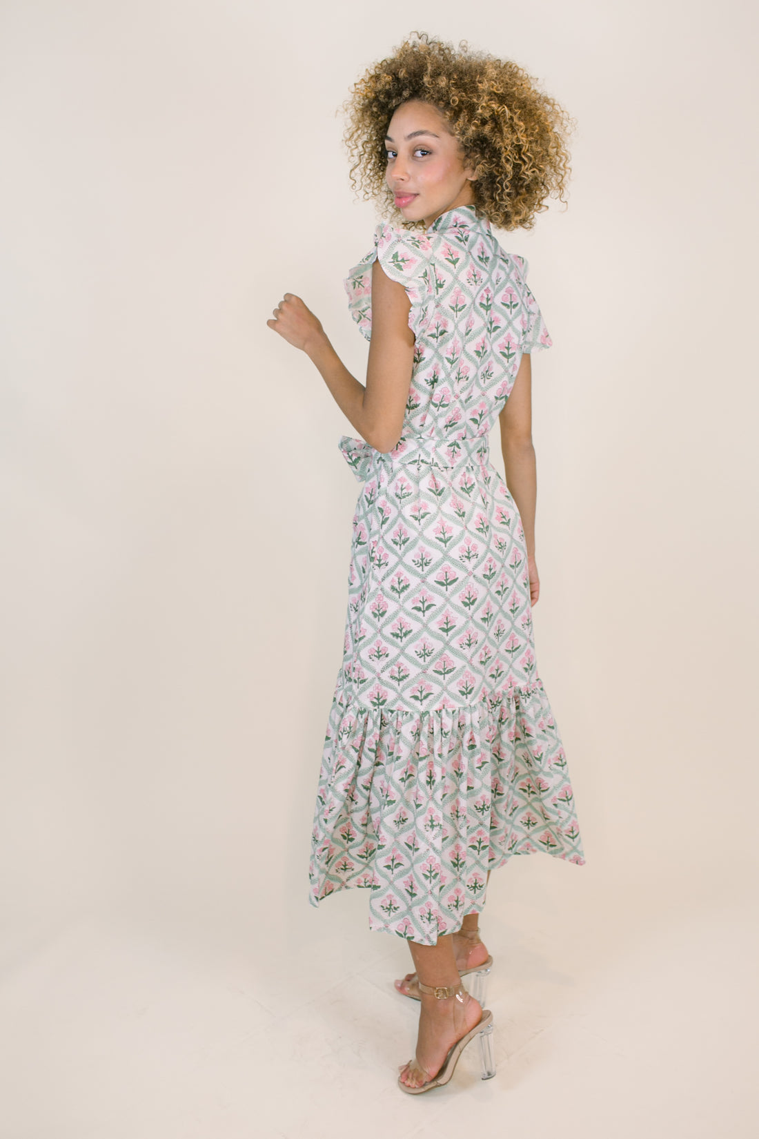 Charleston Block Print Dress