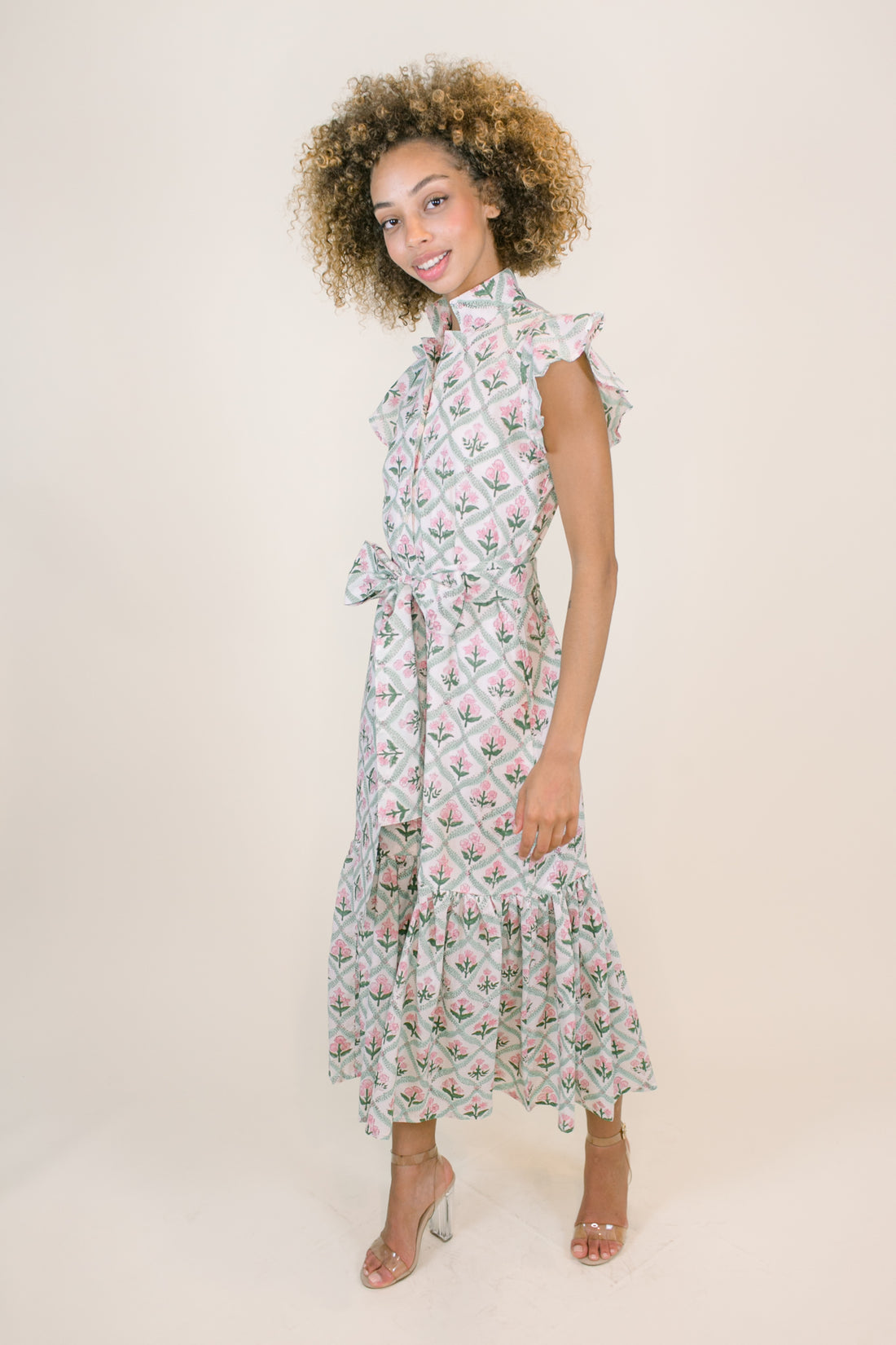 Charleston Block Print Dress