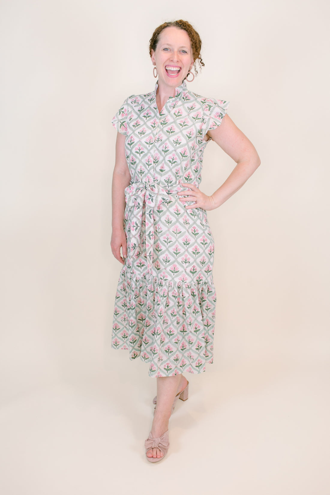Charleston Block Print Dress