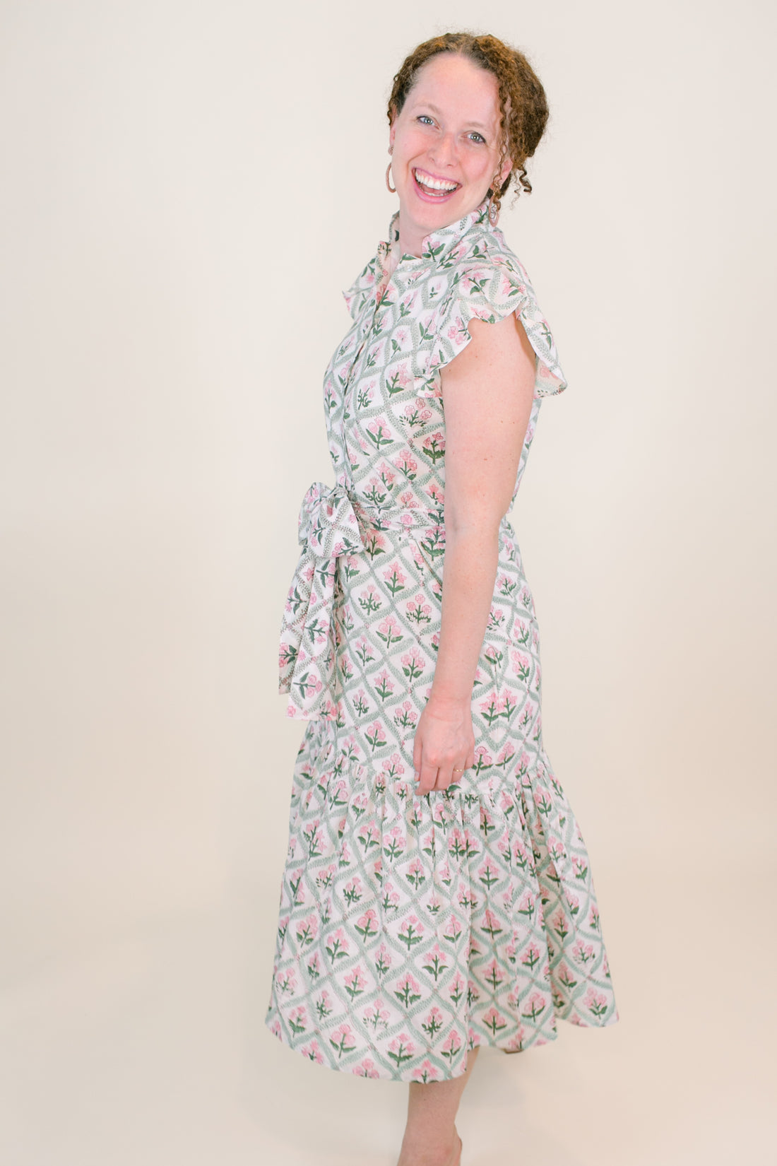 Charleston Block Print Dress
