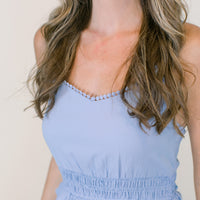 Cora Midi Dress in Blue