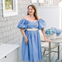 Daphne Puff Sleeve Midi Dress