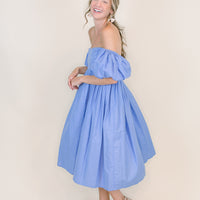 Daphne Puff Sleeve Midi Dress