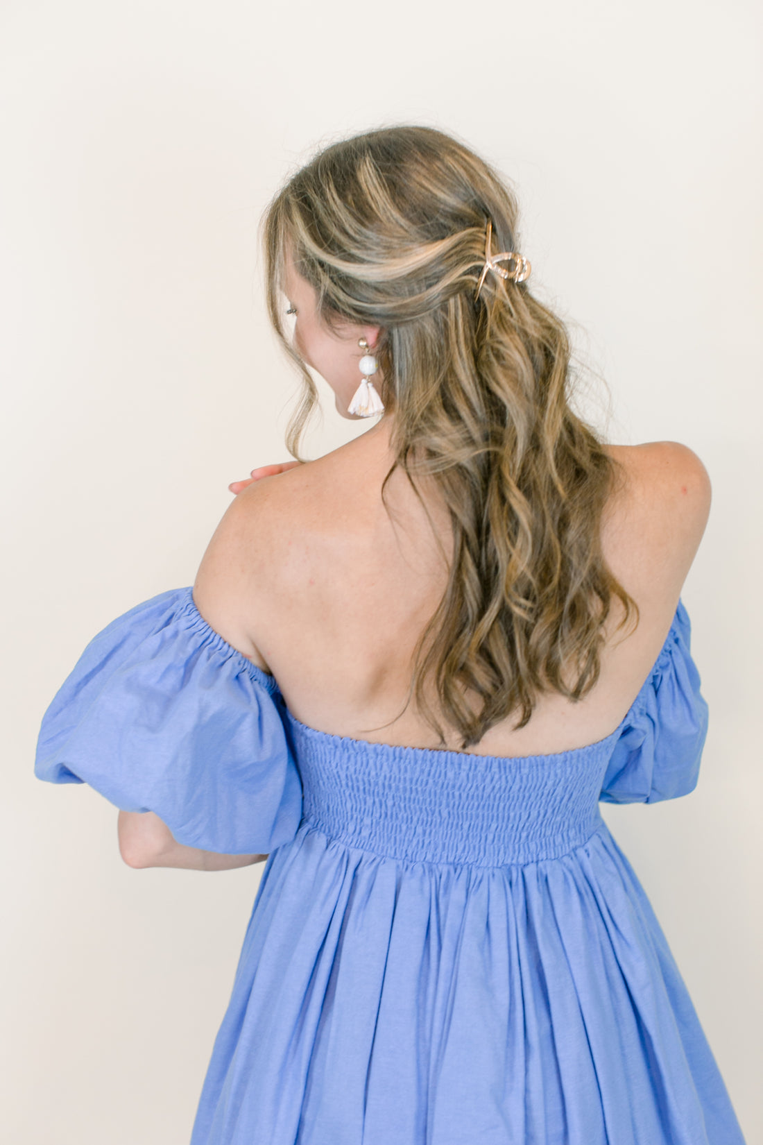 Daphne Puff Sleeve Midi Dress