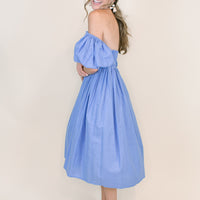 Daphne Puff Sleeve Midi Dress