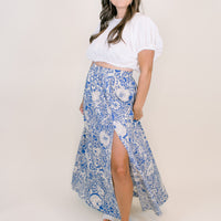 Delilah Blue Maxi Skirt