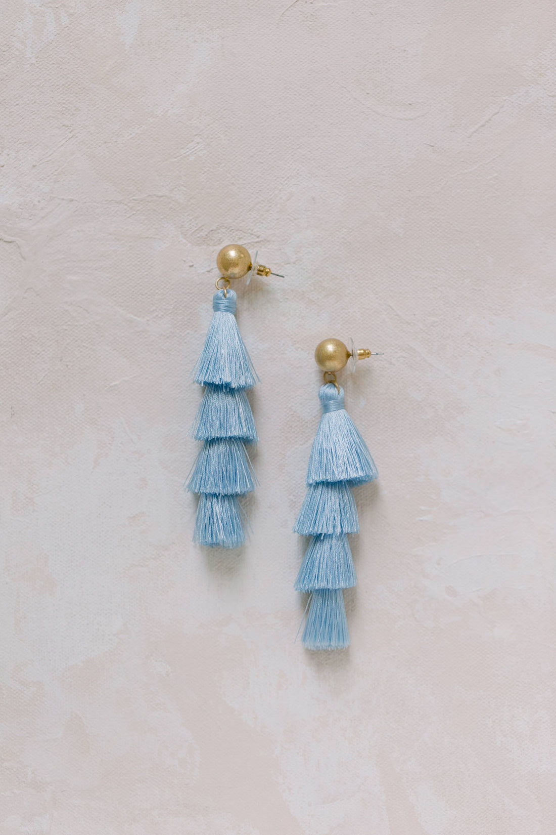Lana Tassel Earrings in Blue